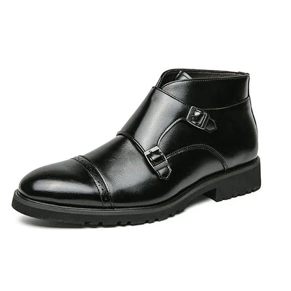 Darell | Botas de cuero con doble hebilla