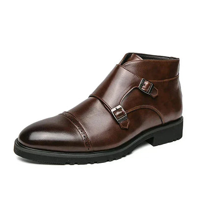 Darell | Botas de cuero con doble hebilla
