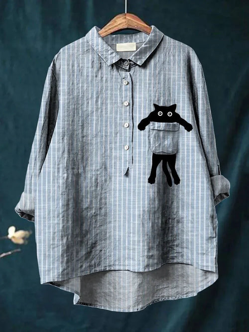 Mea | Camisa informal con estampado de bolsillo