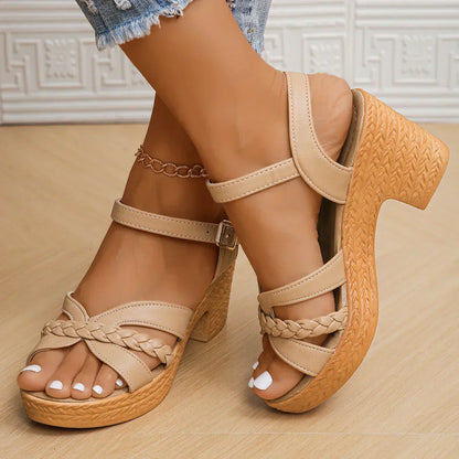 Sandalias clásicas de tacón medio Gianna™