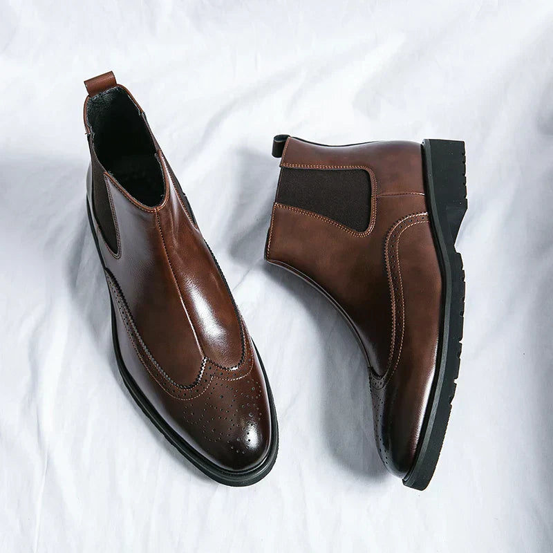 Adriel | Botas Chelsea de piel auténtica