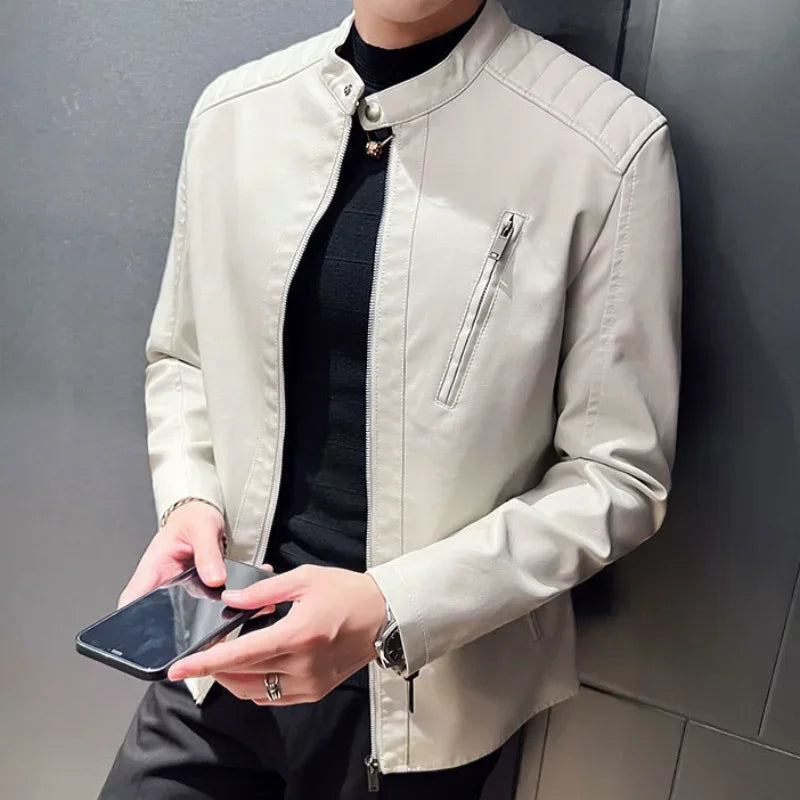 Chaqueta de cuero elegante Jax