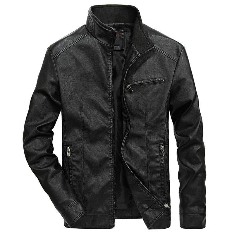 Chaqueta de cuero informal Ryder