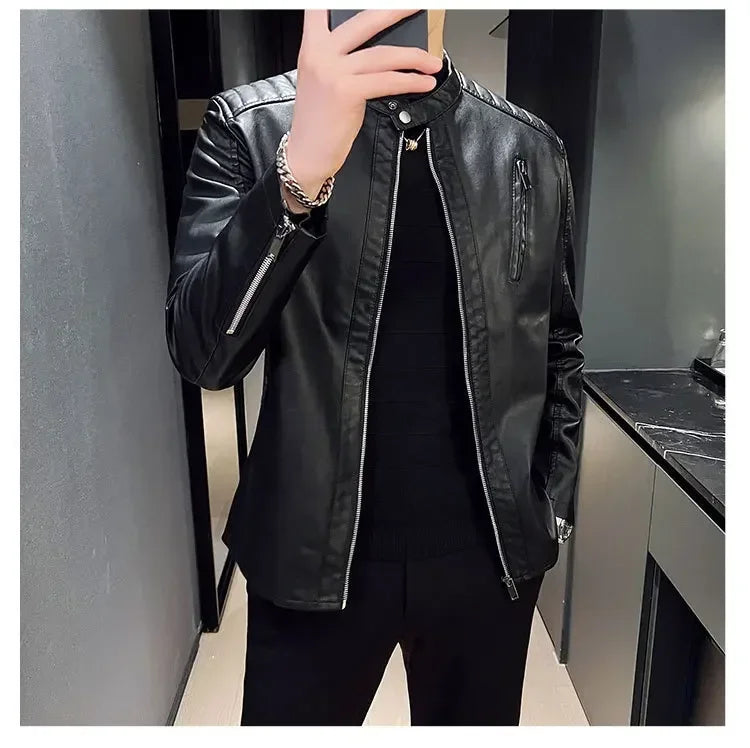 Chaqueta de cuero elegante Jax
