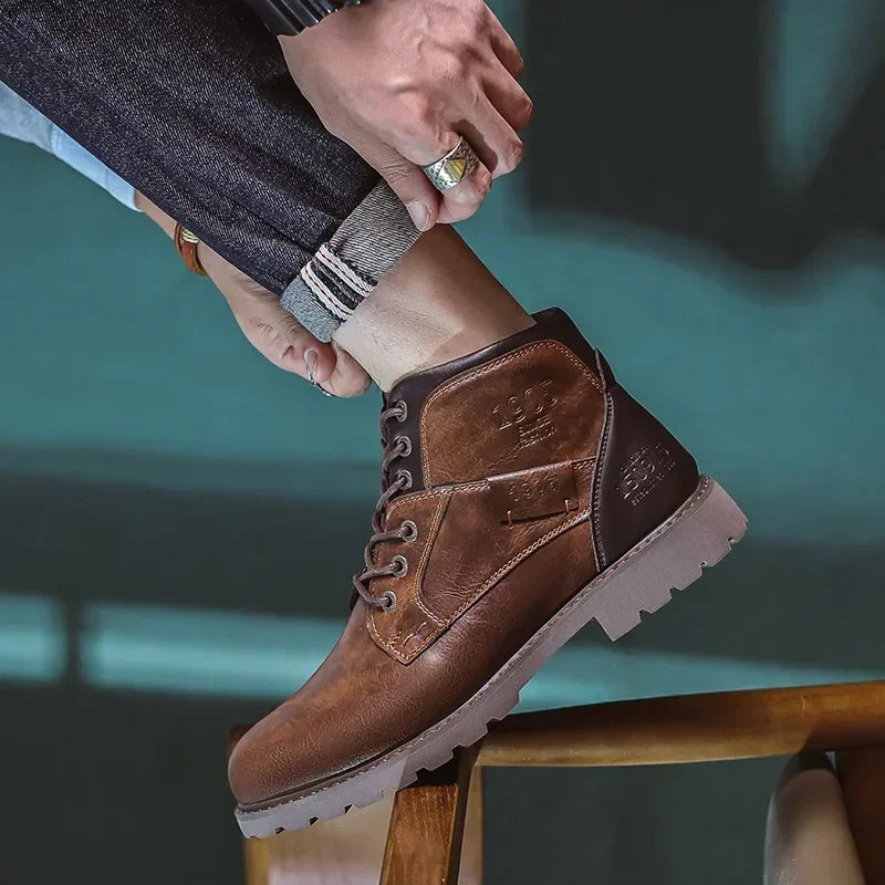 Parker | Botas de piel para hombre estilo británico 