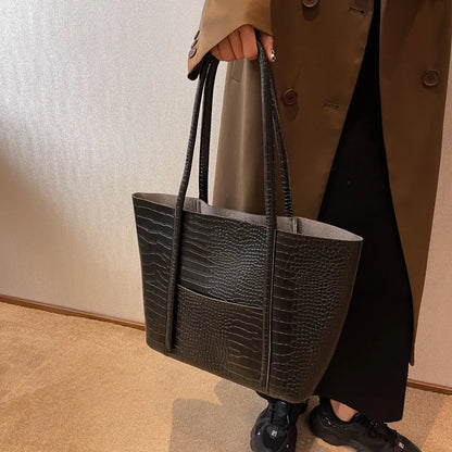 Betina™ - Bolso de hombro de piel de cocodrilo