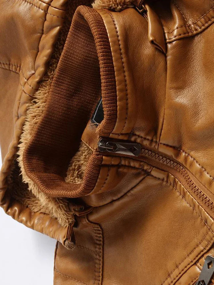 Chaqueta de cuero de lujo