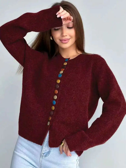 Noe™ - Cárdigan con detalle de botones
