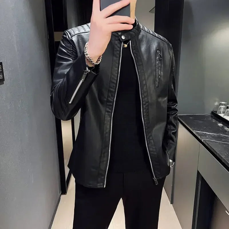 Chaqueta de cuero elegante Jax