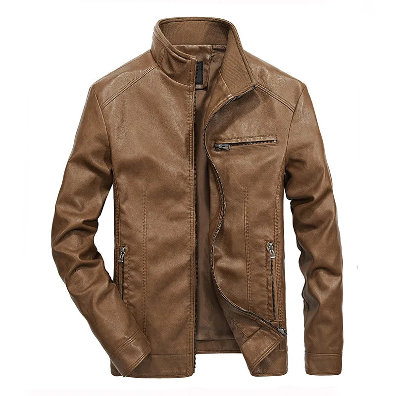 Chaqueta de cuero informal Ryder
