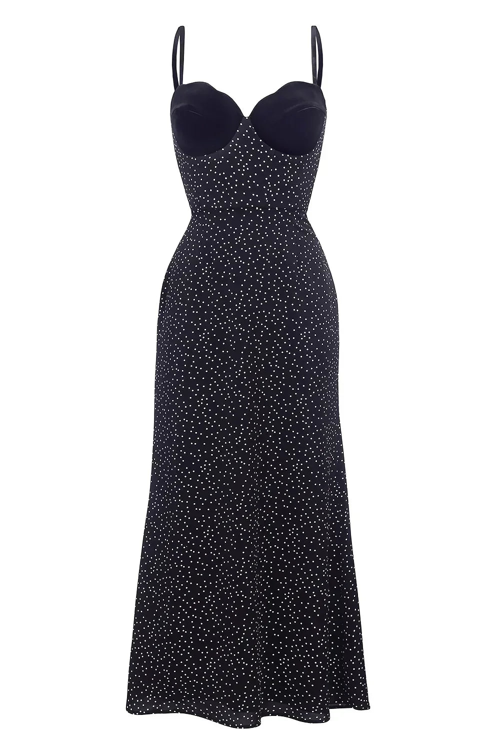 Selina™ | Vestido midi de lunares