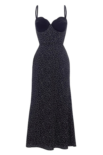 Selina™ | Vestido midi de lunares