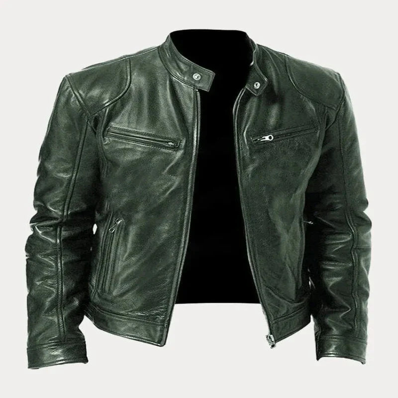 Lucas™ - Chaqueta de cuero clásica