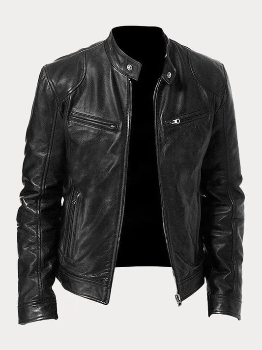 Lucas™ - Chaqueta de cuero clásica