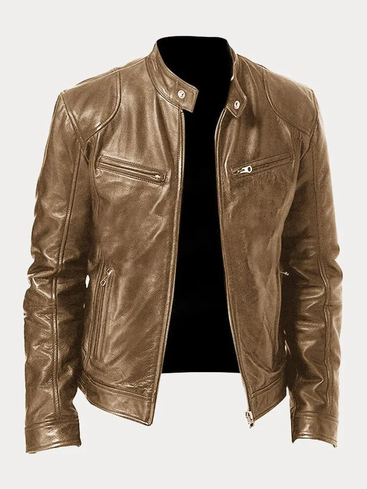 Lucas™ - Chaqueta de cuero clásica