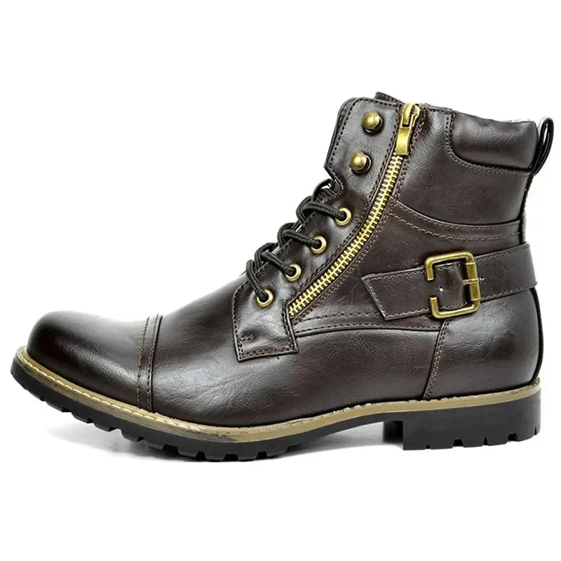 Damon | Botas de cuero con cordones