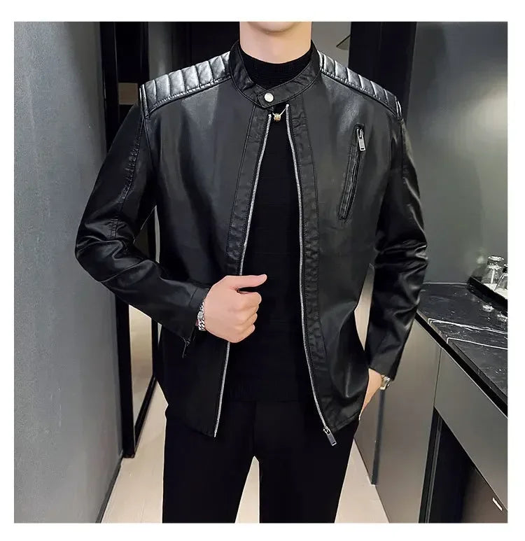 Chaqueta de cuero elegante Jax