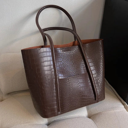 Betina™ - Bolso de hombro de piel de cocodrilo
