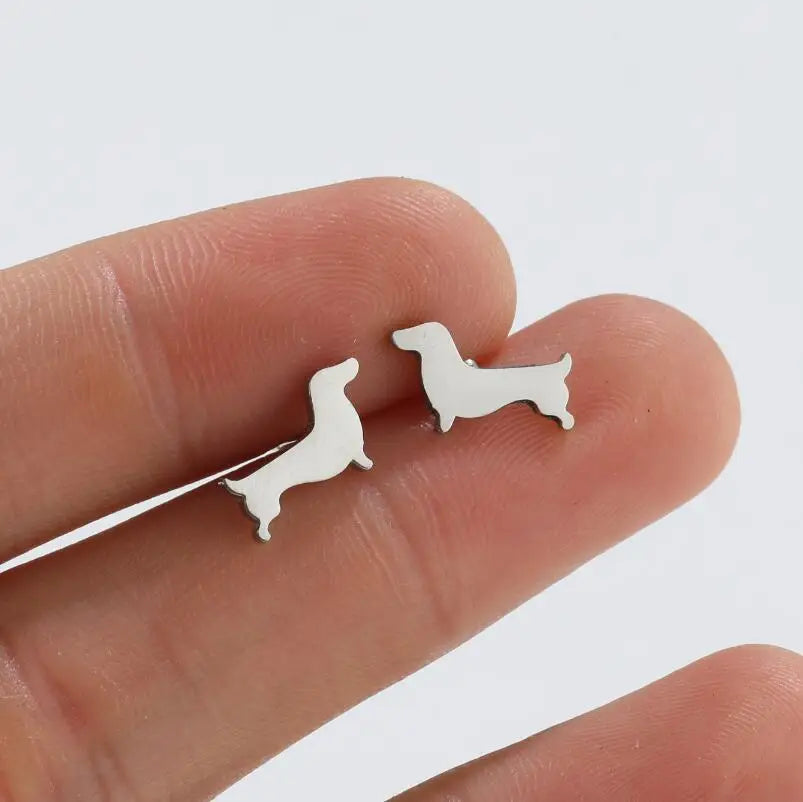 Pendientes de perro salchicha