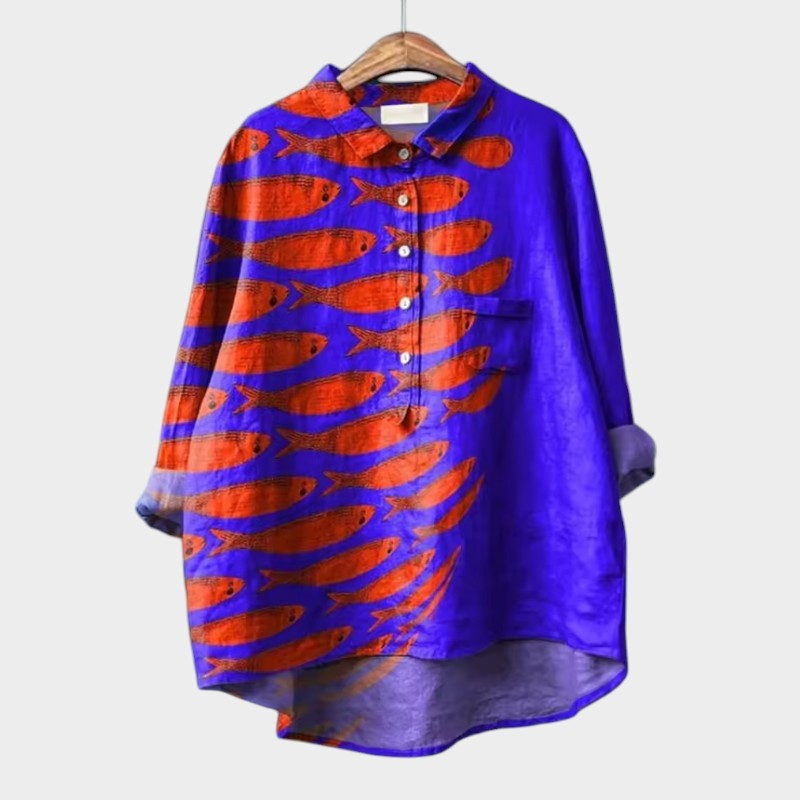 LUCIANA | Blusa Oversize con Gatos Estilizados y Comodidad Única para el Día a Día 