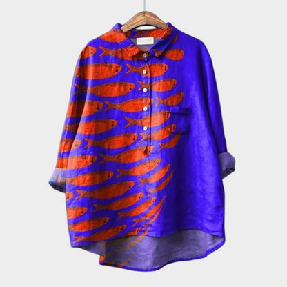 LUCIANA | Blusa Oversize con Gatos Estilizados y Comodidad Única para el Día a Día 