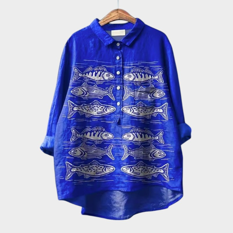 LUCIANA | Blusa Oversize con Gatos Estilizados y Comodidad Única para el Día a Día 