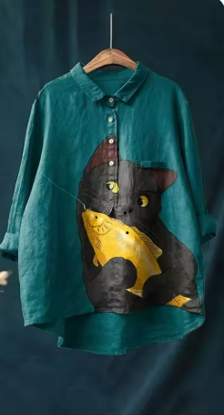 Joan | Camisa con estampado imaginativo