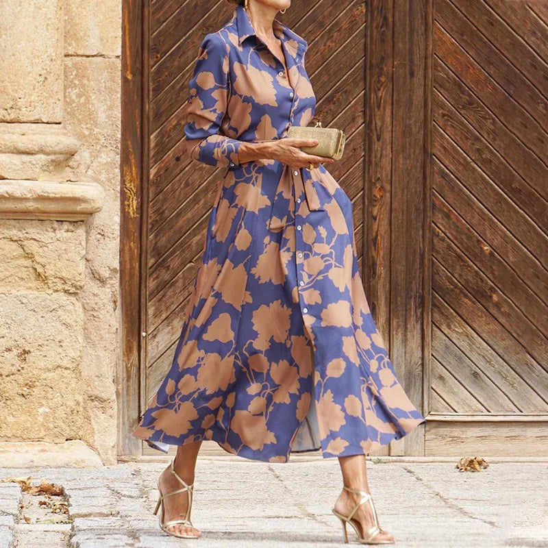 Flora - Vestido camisero clásico