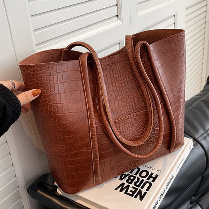 Betina™ - Bolso de hombro de piel de cocodrilo