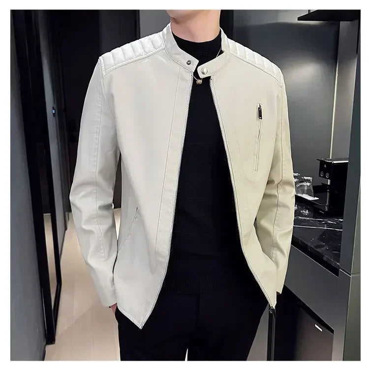 Chaqueta de cuero elegante Jax