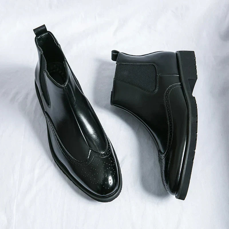 Adriel | Botas Chelsea de piel auténtica
