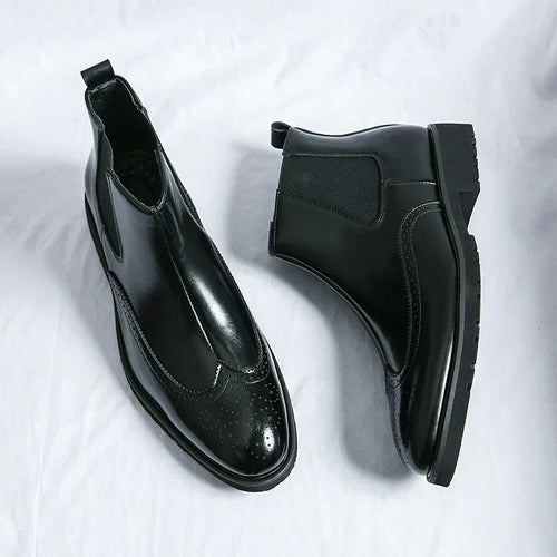 Adriel | Botas Chelsea de piel auténtica