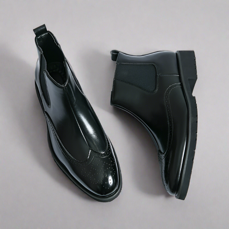 Adriel | Botas Chelsea de piel auténtica