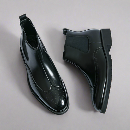 Adriel | Botas Chelsea de piel auténtica