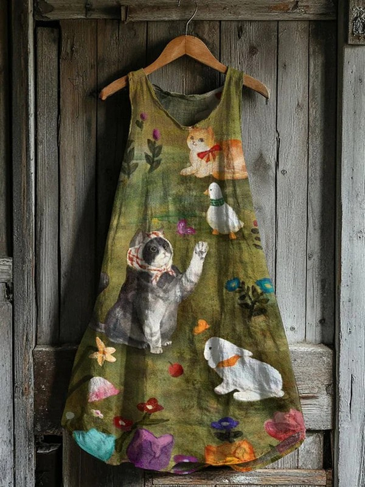 Vestido de tirantes violeta