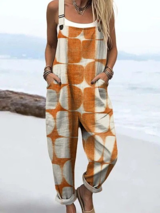 Abstract Geometric | Wide Leg Jumpsuit