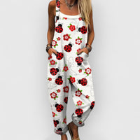 White with Ladybugs