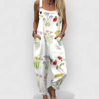 Blanco con flores