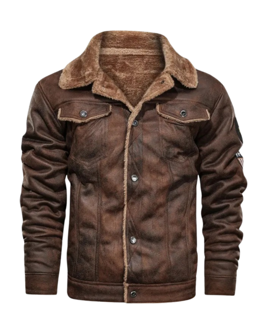 Chaqueta de cuero polar cálido Lloyd