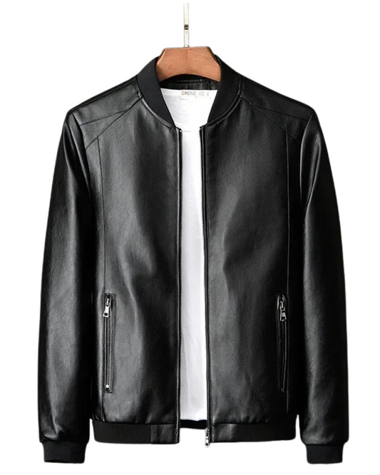 Chaqueta de motociclista de cuero