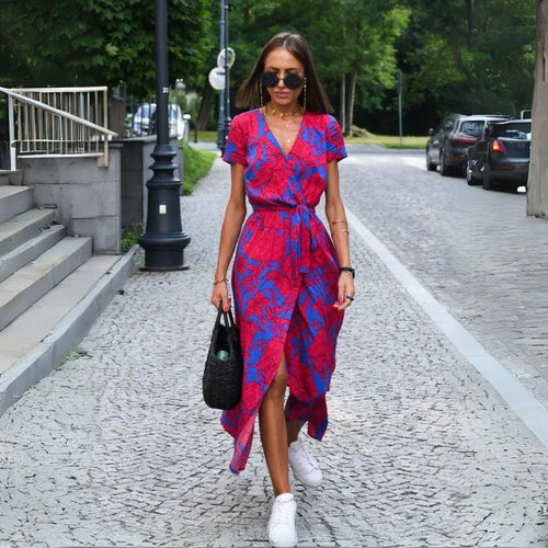 Suzanne - Elegante vestido con cuello en V