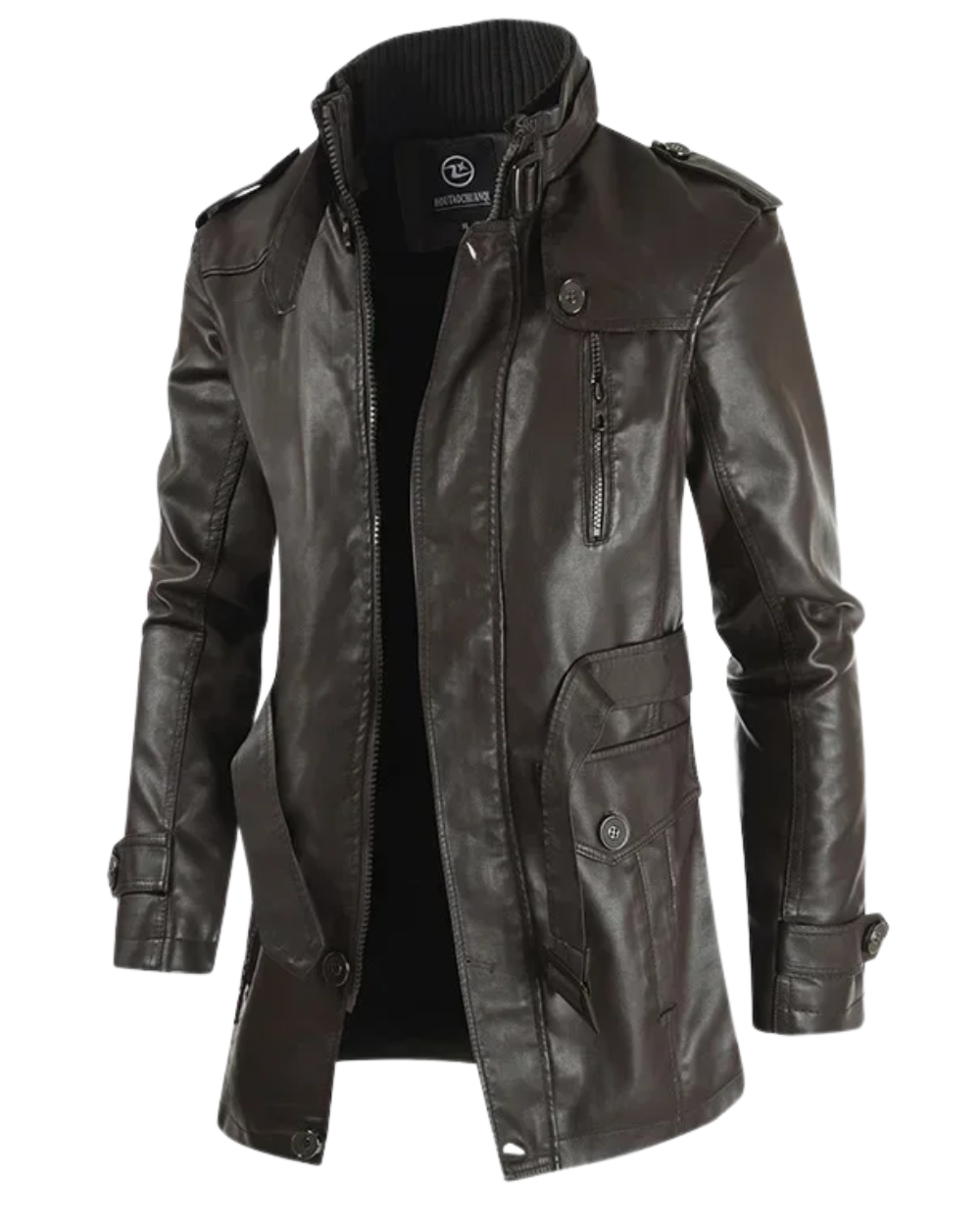 Chaqueta de motociclista de cuero Mark Long