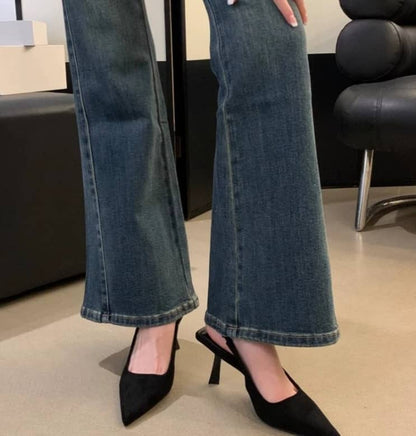 Marlena™ | Tacones desnudos con talón descubierto y tacón delgado