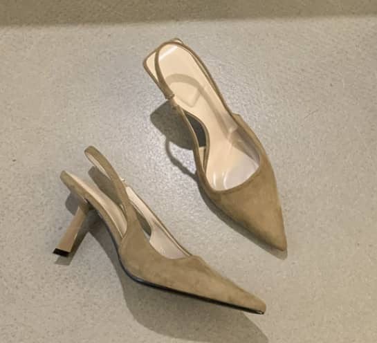 Marlena™ | Tacones desnudos con talón descubierto y tacón delgado