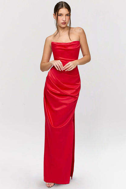 Pariel™ | Vestido largo sin tirantes 