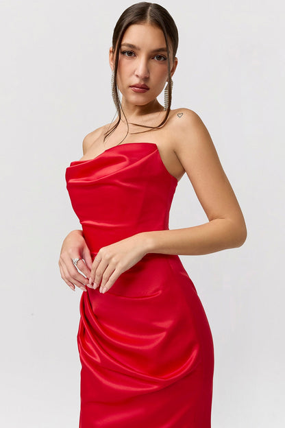 Pariel™ | Vestido largo sin tirantes 
