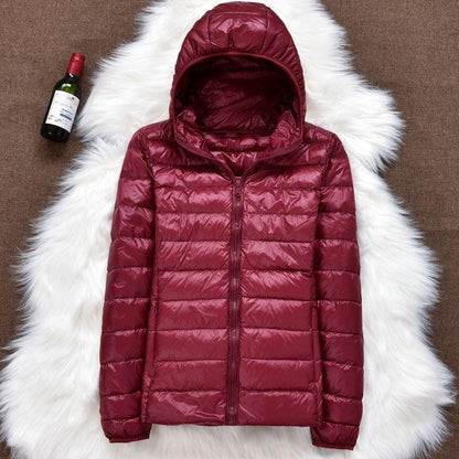 Norte - Nueva chaqueta impermeable con plumas de pato blancas