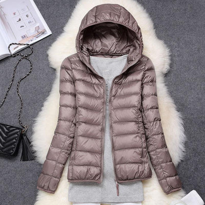 Norte - Nueva chaqueta impermeable con plumas de pato blancas
