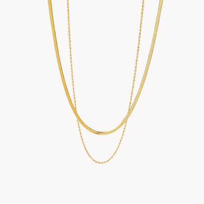 Collar de cadena de oro Ludovica