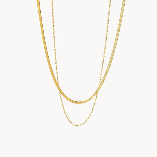 Collar de cadena de oro Ludovica